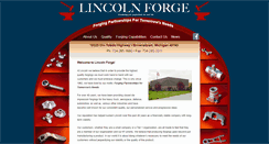 Desktop Screenshot of lincolnforge.com